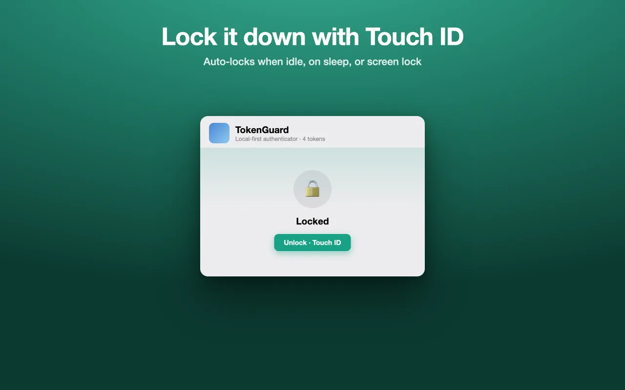 App lock with Touch ID